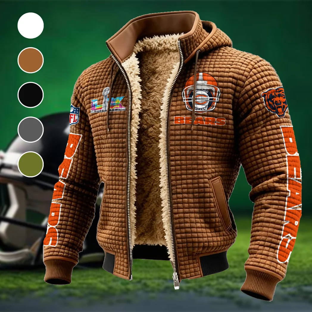 Fan Cubs Squad Fleece-Lined Hooded Jacket, Endurance Sport Thermal Hoody HVN1463CB - brown