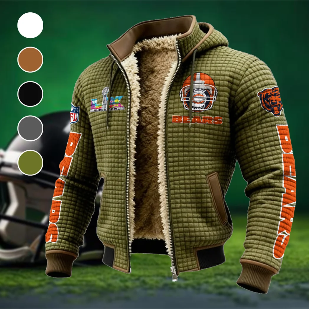 Fan Cubs Squad Fleece-Lined Hooded Jacket, Endurance Sport Thermal Hoody HVN1463CB - Green