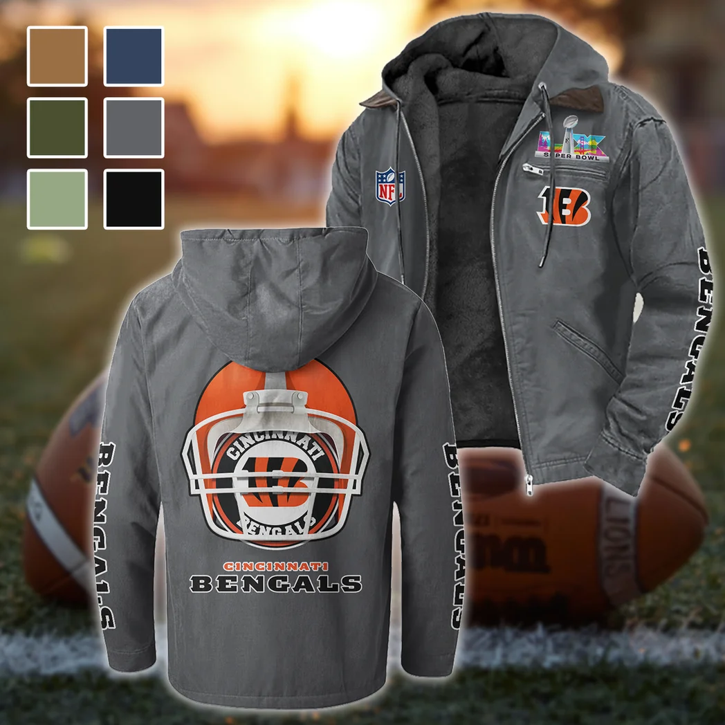 Fan Roar Squad Flannel Hoodie, Fan Squad Flannel Hoodie HVN1463CI - Gray