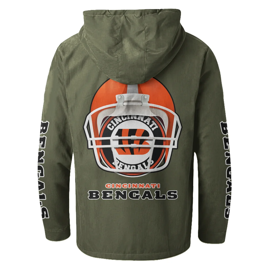 Fan Roar Squad Flannel Hoodie, Fan Squad Flannel Hoodie HVN1463CI - Green - Image 3