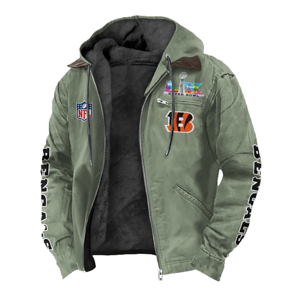 Fan Roar Squad Flannel Hoodie, Fan Squad Flannel Hoodie HVN1463CI - Light Green - Image 2