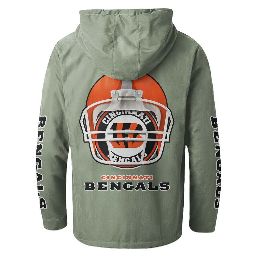 Fan Roar Squad Flannel Hoodie, Fan Squad Flannel Hoodie HVN1463CI - Light Green - Image 3