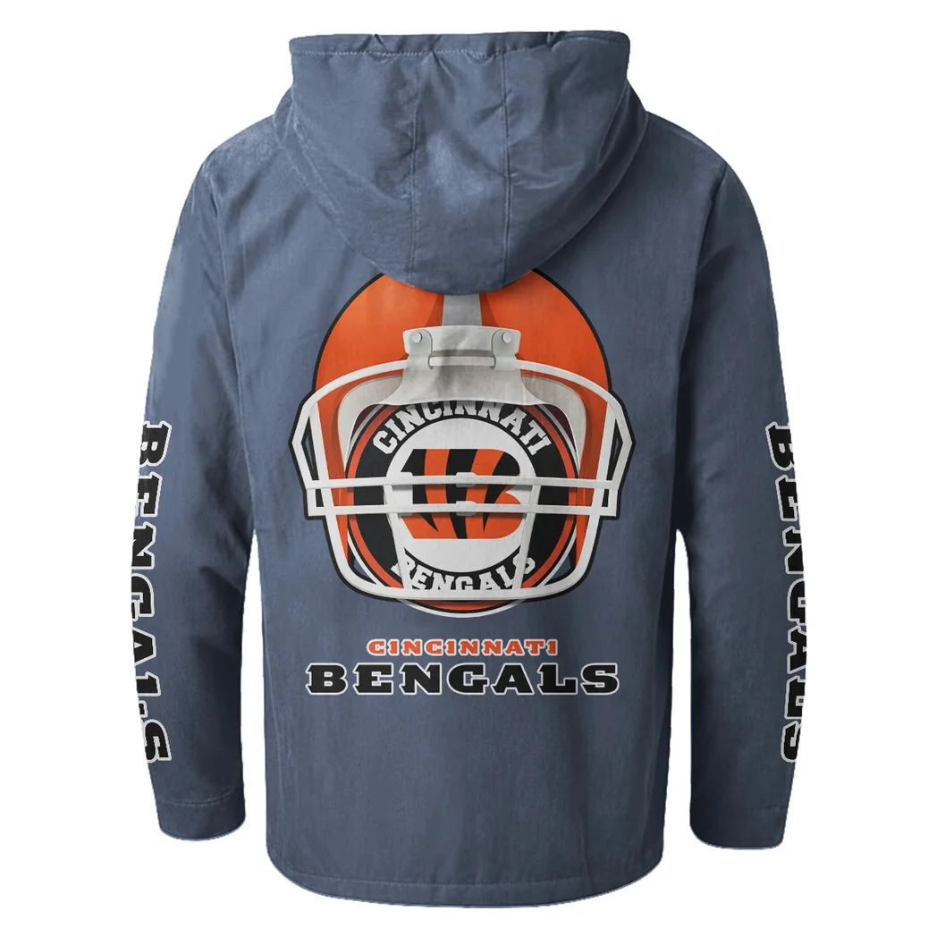 Fan Roar Squad Flannel Hoodie, Fan Squad Flannel Hoodie HVN1463CI - Navy Blue - Image 3
