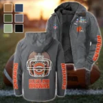 Game Day Howl Flannel Hoodie, Everyday Supporter Hooded Flannel HVN1463CL - Gray