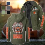 Game Day Howl Flannel Hoodie, Everyday Supporter Hooded Flannel HVN1463CL - Green