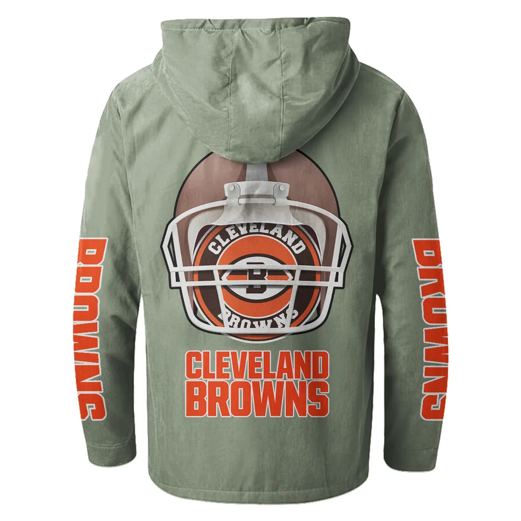 Game Day Howl Flannel Hoodie, Everyday Supporter Hooded Flannel HVN1463CL - Light Green - Image 3