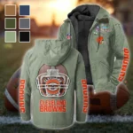 Game Day Howl Flannel Hoodie, Everyday Supporter Hooded Flannel HVN1463CL - Light Green
