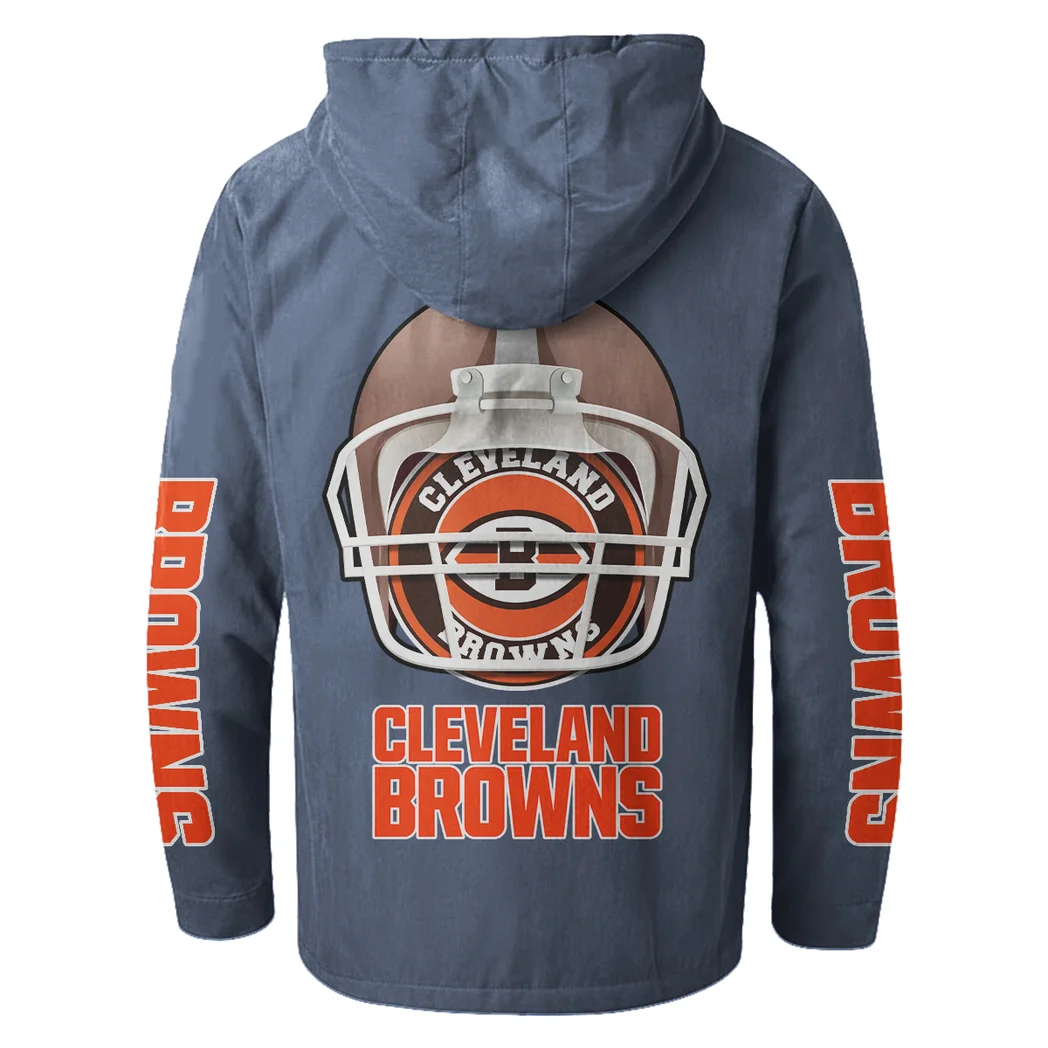 Game Day Howl Flannel Hoodie, Everyday Supporter Hooded Flannel HVN1463CL - Navy Blue - Image 3