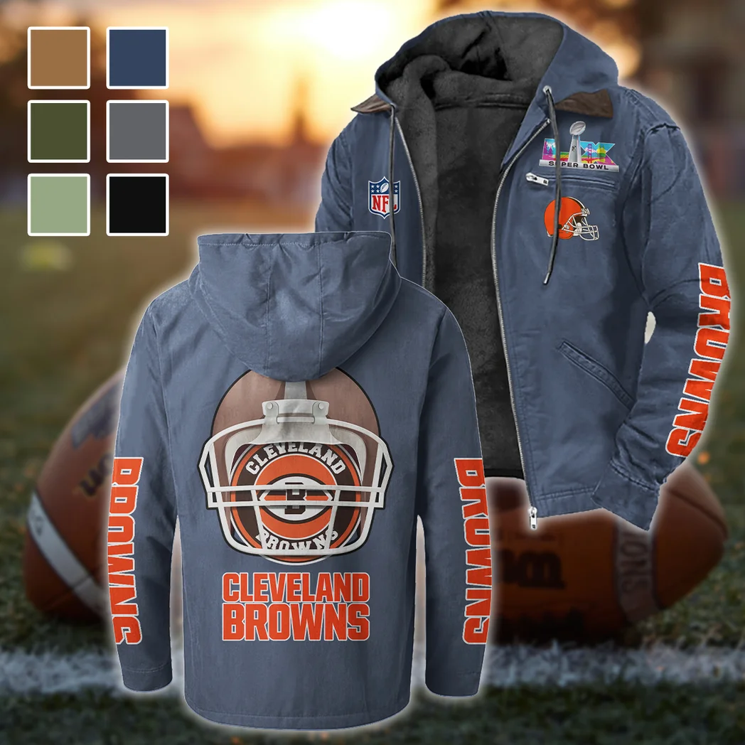 Game Day Howl Flannel Hoodie, Everyday Supporter Hooded Flannel HVN1463CL - Navy Blue
