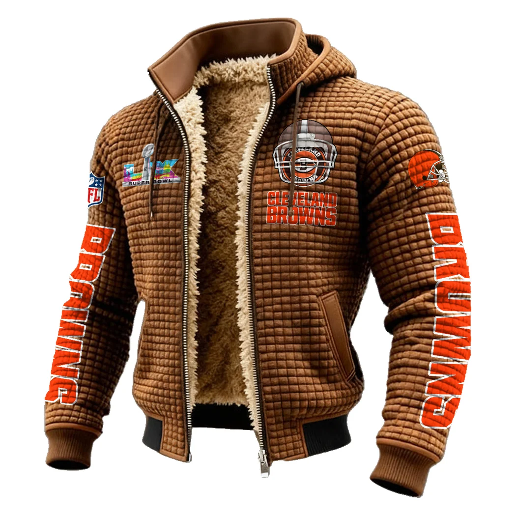 Game Day Howl Fleece-Lined Hooded Jacket, Alpine Ascent Hooded Jacket HVN1463CL - brown - Image 2
