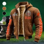 Game Day Howl Fleece-Lined Hooded Jacket, Alpine Ascent Hooded Jacket HVN1463CL - brown