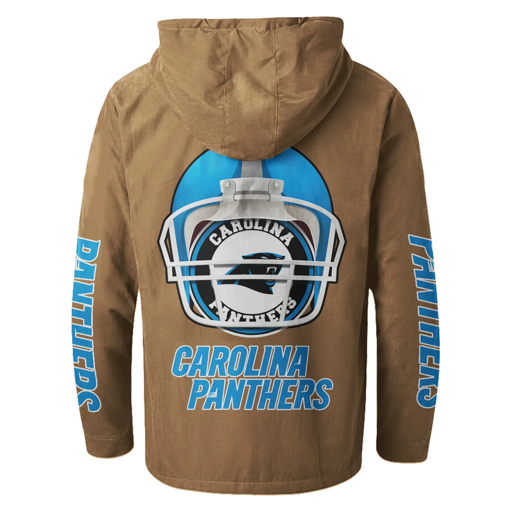 Match Day Prowlers Flannel Hoodie, Team Spirit Flannel Hoodie HVN1463CP - Camel - Image 3
