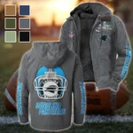 Match Day Prowlers Flannel Hoodie, Team Spirit Flannel Hoodie HVN1463CP - Gray