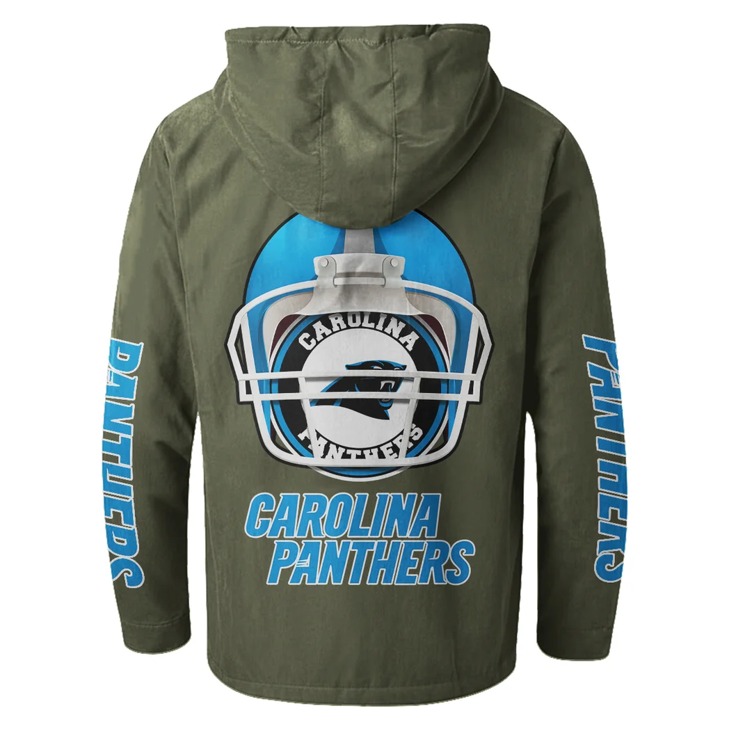 Match Day Prowlers Flannel Hoodie, Team Spirit Flannel Hoodie HVN1463CP - Green - Image 3