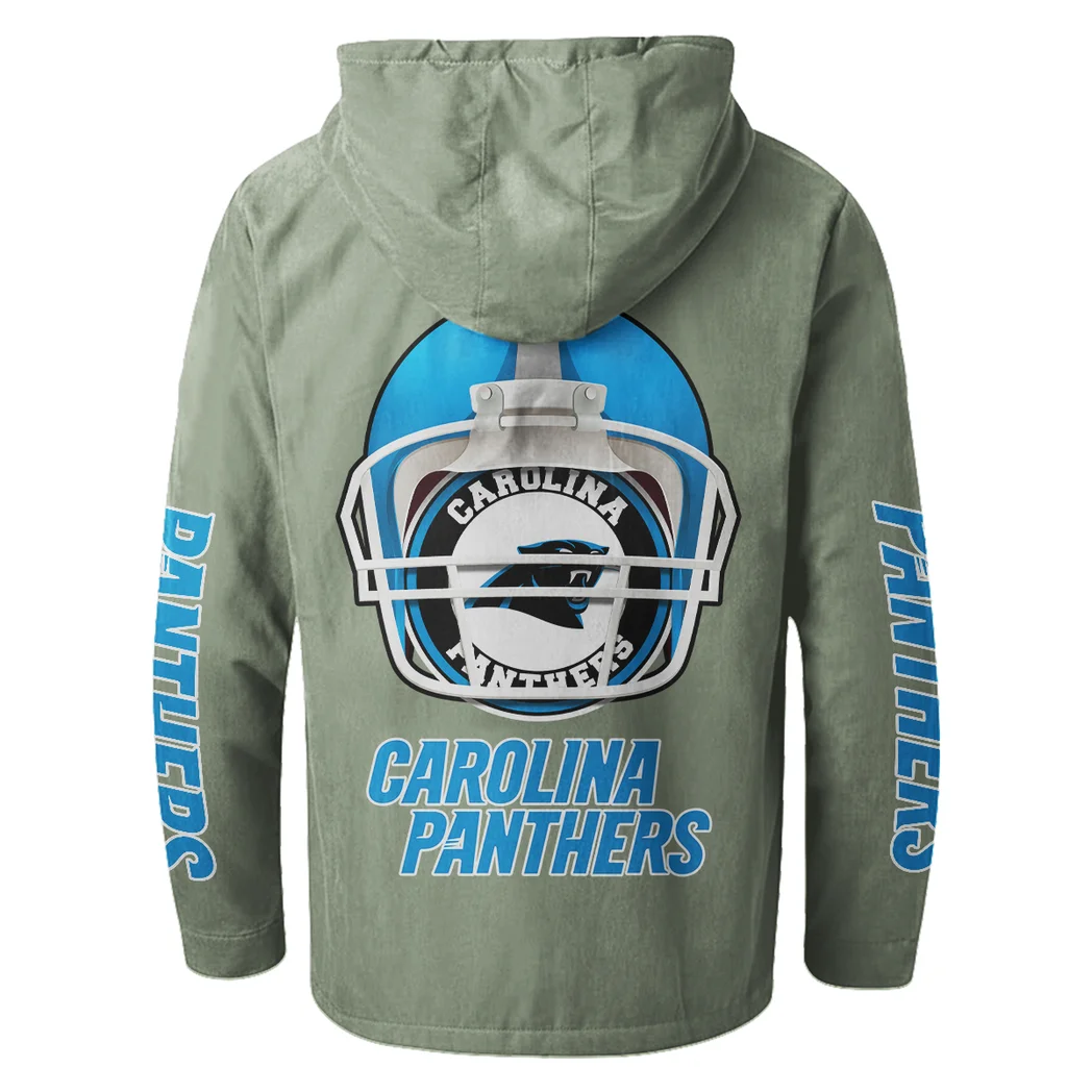 Match Day Prowlers Flannel Hoodie, Team Spirit Flannel Hoodie HVN1463CP - Light Green - Image 3