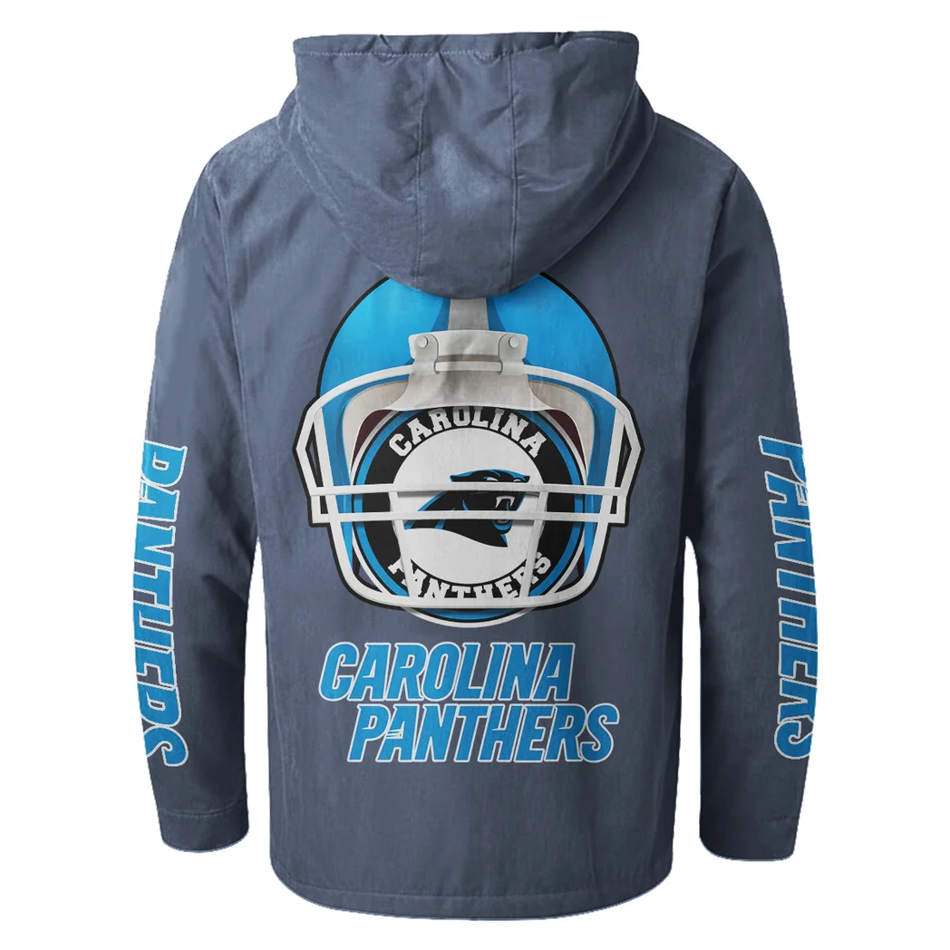 Match Day Prowlers Flannel Hoodie, Team Spirit Flannel Hoodie HVN1463CP - Navy Blue - Image 3