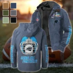 Match Day Prowlers Flannel Hoodie, Team Spirit Flannel Hoodie HVN1463CP - Navy Blue
