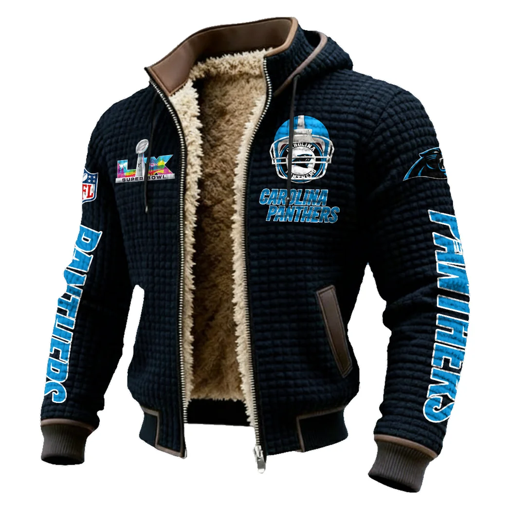 Match Day Prowlers Fleece-Lined Hooded Jacket, Cross-Training Winter Layer HVN1463CP - Black - Image 2