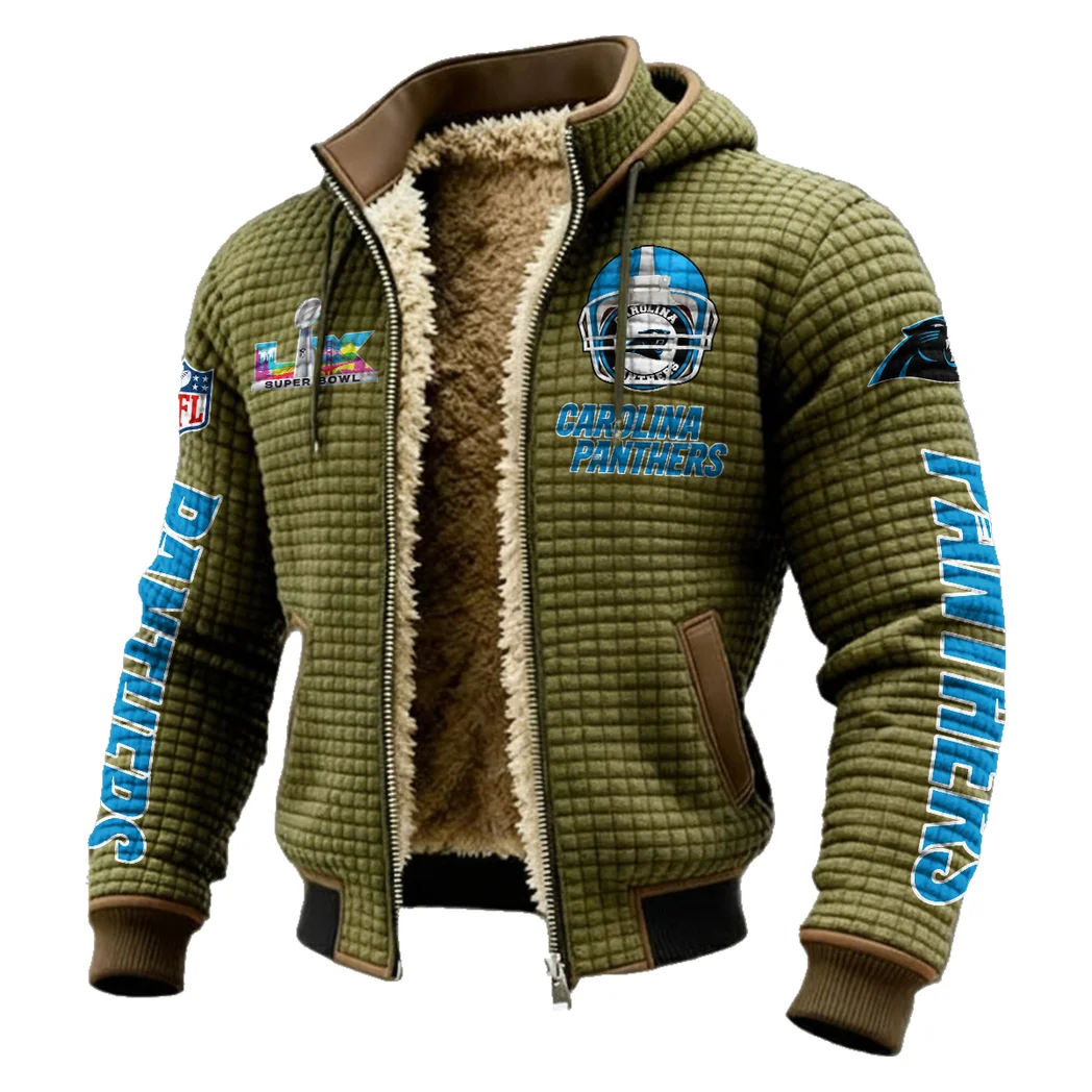 Match Day Prowlers Fleece-Lined Hooded Jacket, Cross-Training Winter Layer HVN1463CP - Green - Image 2