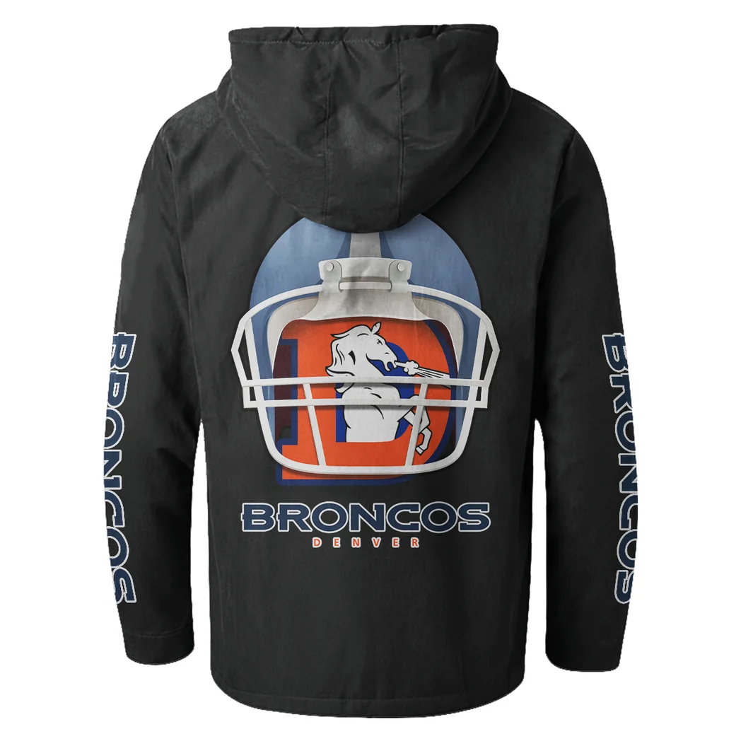 Victory Spurs Flannel Hoodie, Street Style Sport Hoodie HVN1463DB - Black - Image 3