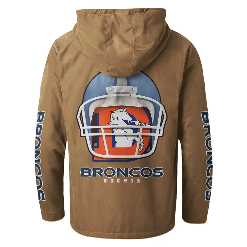 Victory Spurs Flannel Hoodie, Street Style Sport Hoodie HVN1463DB - Camel - Image 3