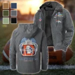 Victory Spurs Flannel Hoodie, Street Style Sport Hoodie HVN1463DB - Gray