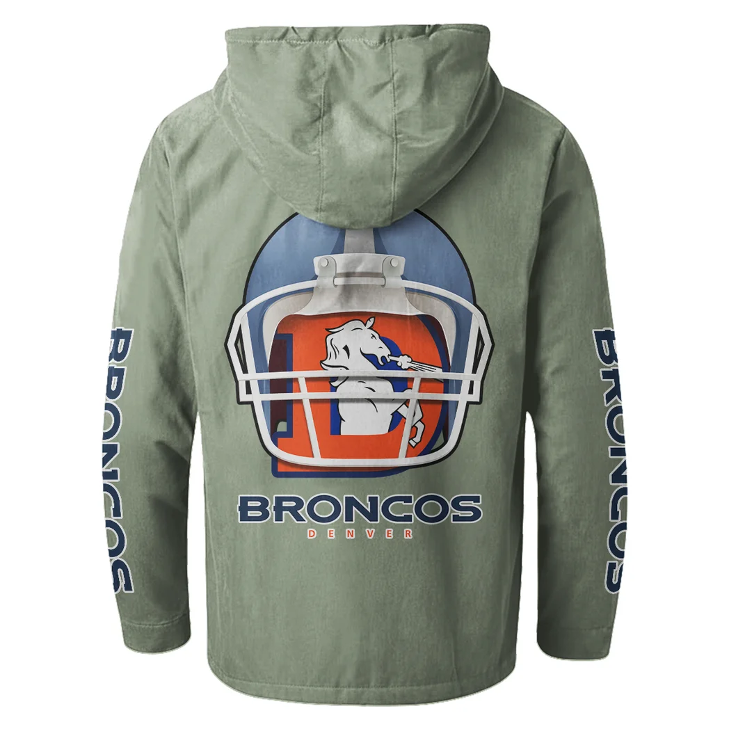 Victory Spurs Flannel Hoodie, Street Style Sport Hoodie HVN1463DB - Light Green - Image 3
