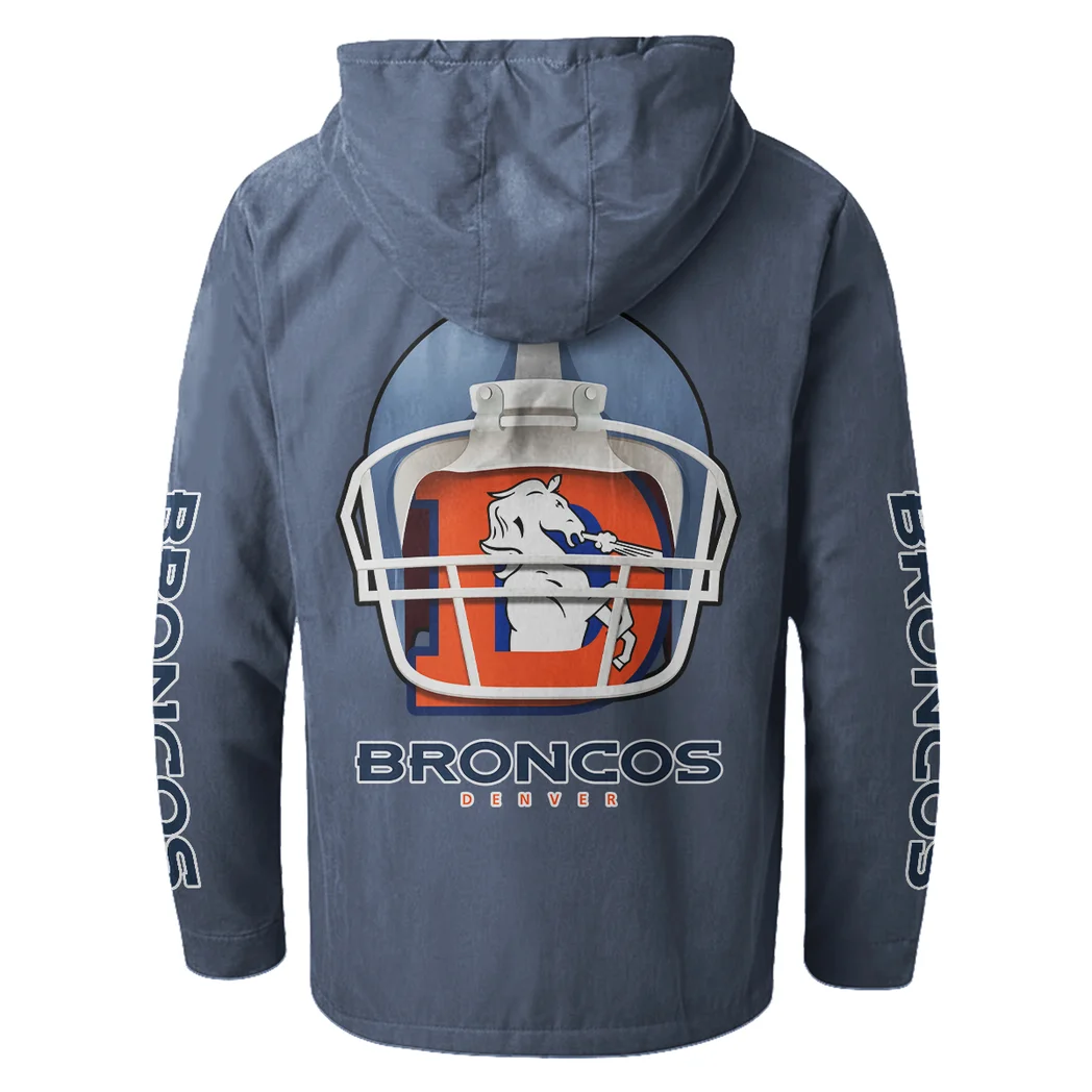 Victory Spurs Flannel Hoodie, Street Style Sport Hoodie HVN1463DB - Navy Blue - Image 3