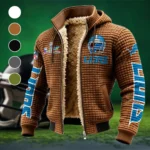 Lion Crew Fleece-Lined Hooded Jacket, Elite Athlete Winter Jacket HVN1463DL - brown
