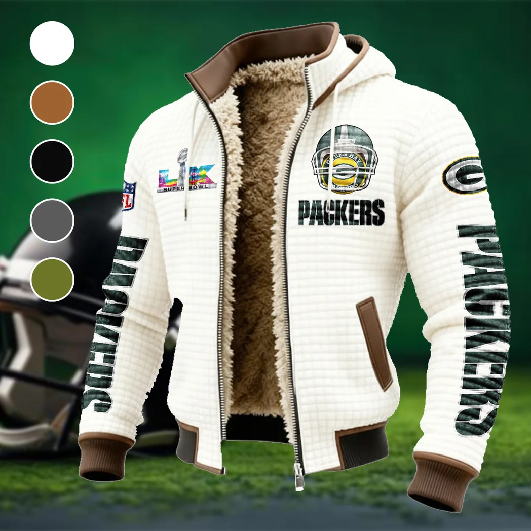 Match Day Fans Fleece-Lined Hooded Jacket, Weather-Shield Fleece Hoody HVN1463GP - White