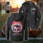 Blue Pride Flannel Hoodie, Athletic Lifestyle Fan Hoodie HVN1463HT - Black