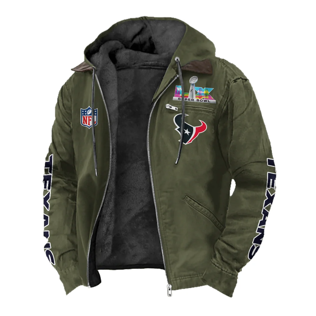 Blue Pride Flannel Hoodie, Athletic Lifestyle Fan Hoodie HVN1463HT - Green - Image 2