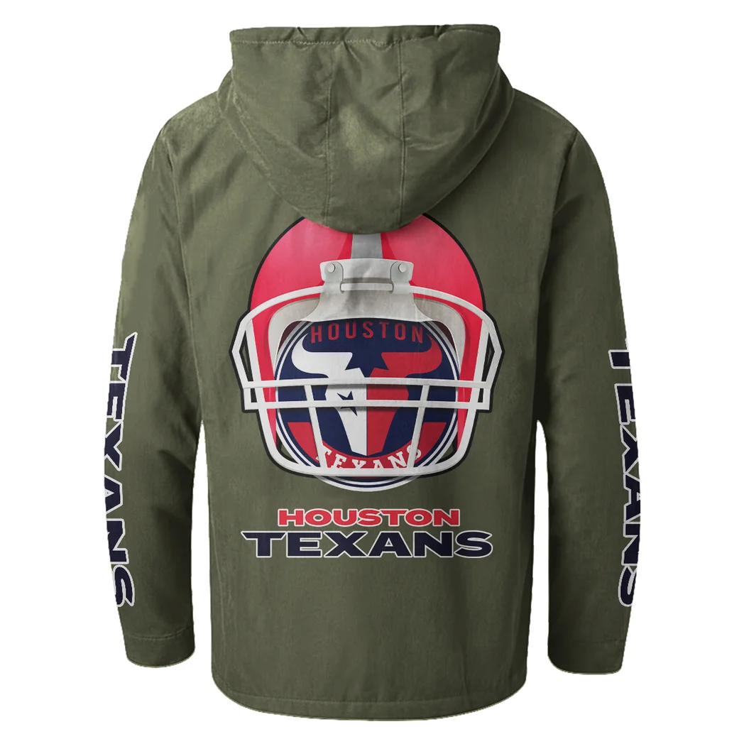 Blue Pride Flannel Hoodie, Athletic Lifestyle Fan Hoodie HVN1463HT - Green - Image 3