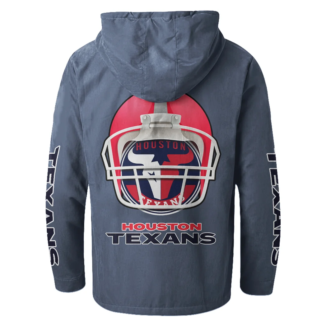 Blue Pride Flannel Hoodie, Athletic Lifestyle Fan Hoodie HVN1463HT - Navy Blue - Image 3