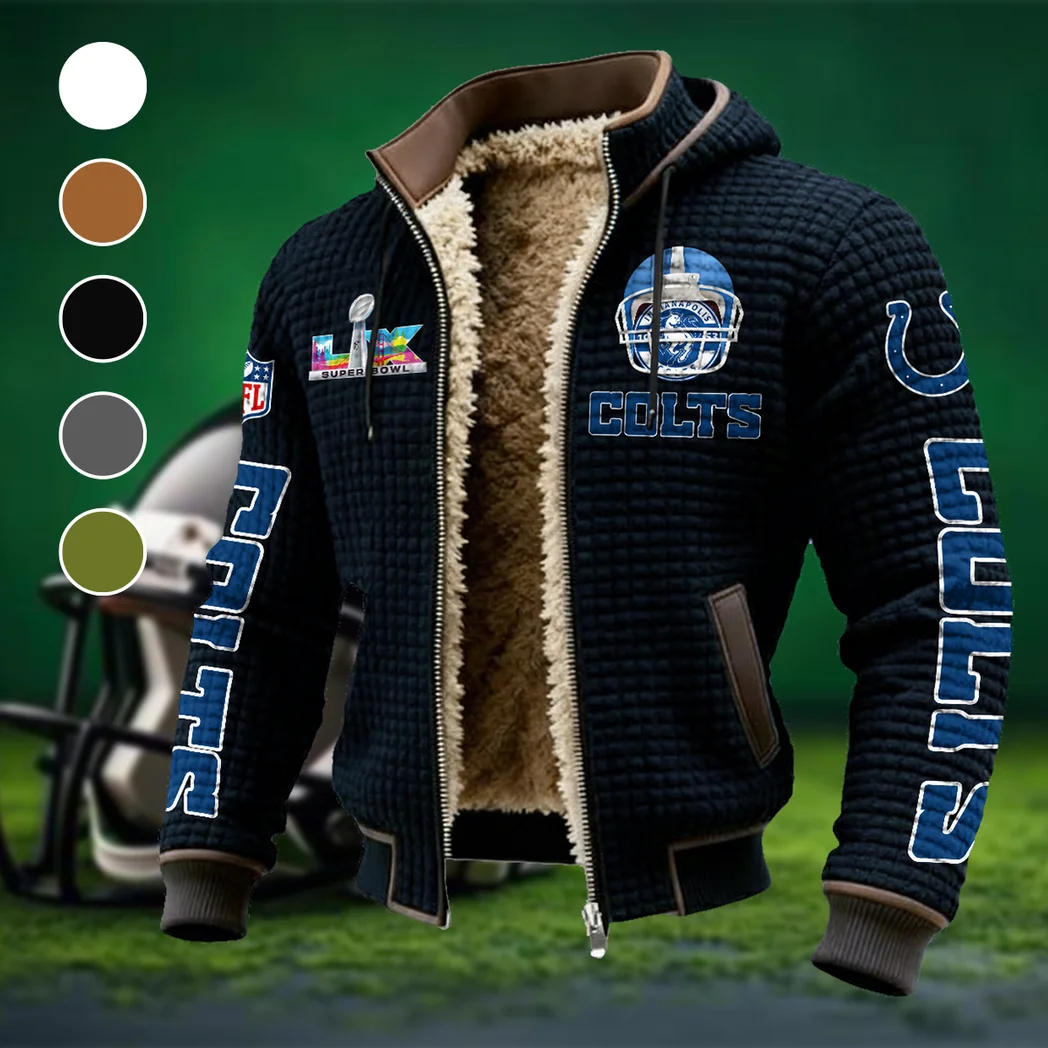 Blue Hooves Fleece-Lined Hooded Jacket, Storm-Ready Fleece-Lined Coat HVN1463IC - Black