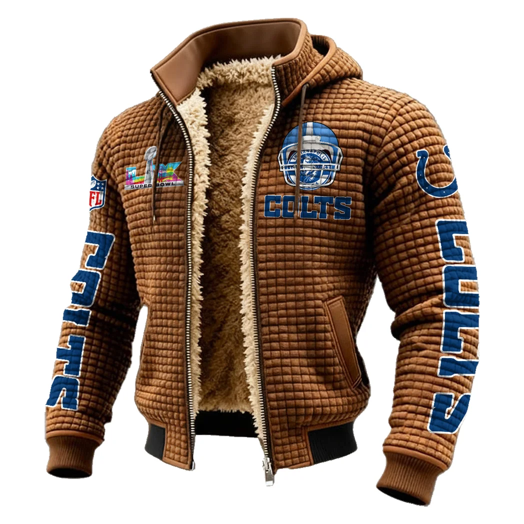 Blue Hooves Fleece-Lined Hooded Jacket, Storm-Ready Fleece-Lined Coat HVN1463IC - brown - Image 2