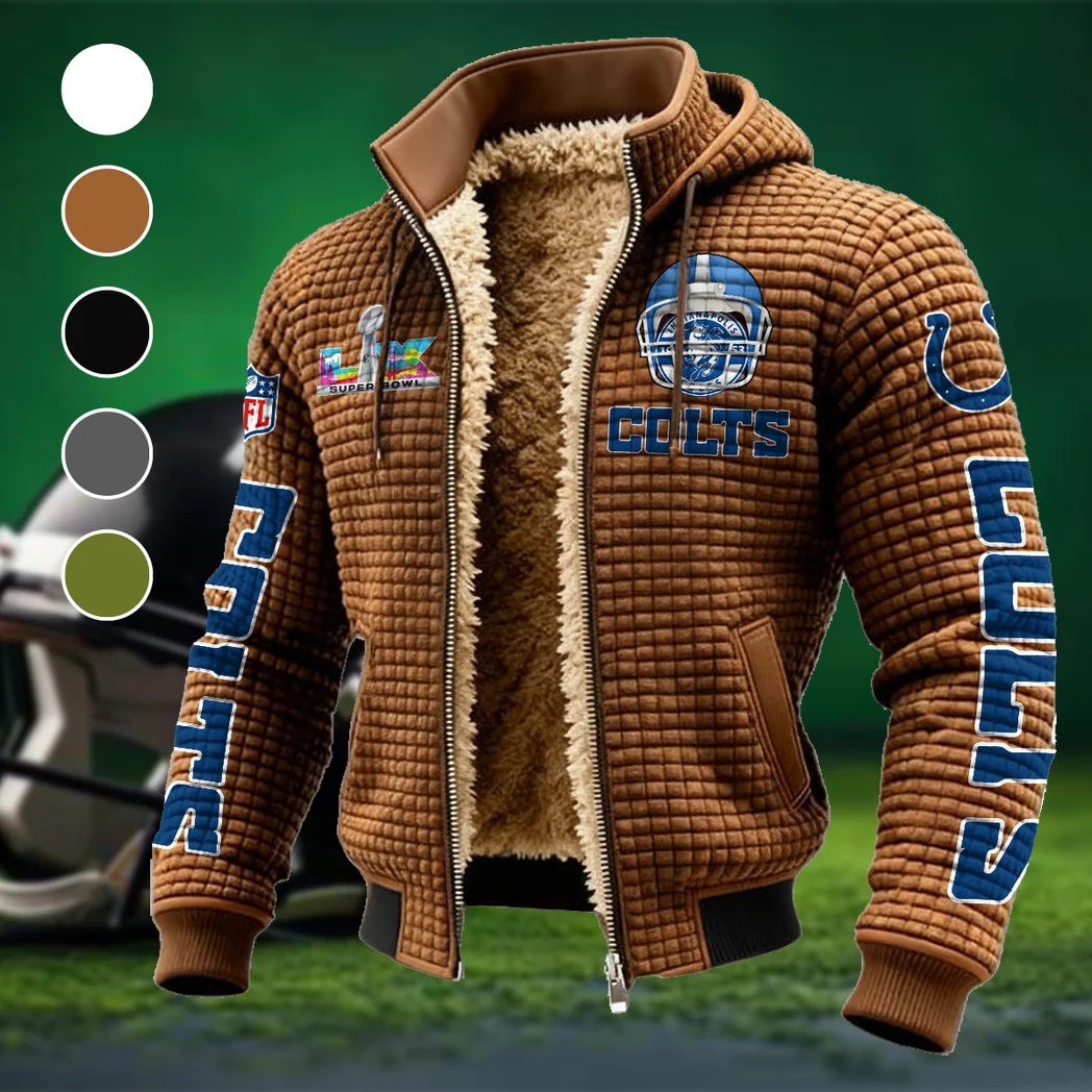 Blue Hooves Fleece-Lined Hooded Jacket, Storm-Ready Fleece-Lined Coat HVN1463IC - brown