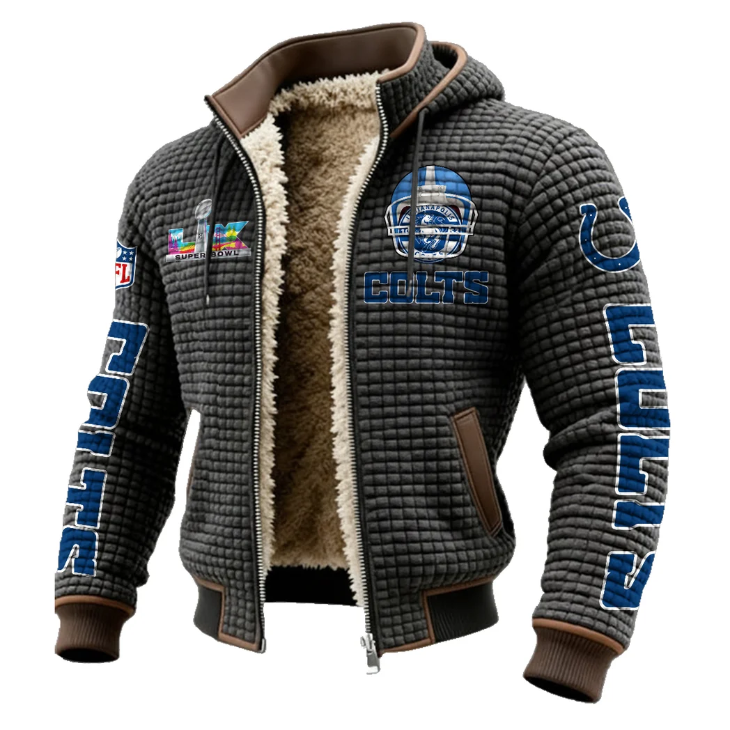 Blue Hooves Fleece-Lined Hooded Jacket, Storm-Ready Fleece-Lined Coat HVN1463IC - Grey - Image 2