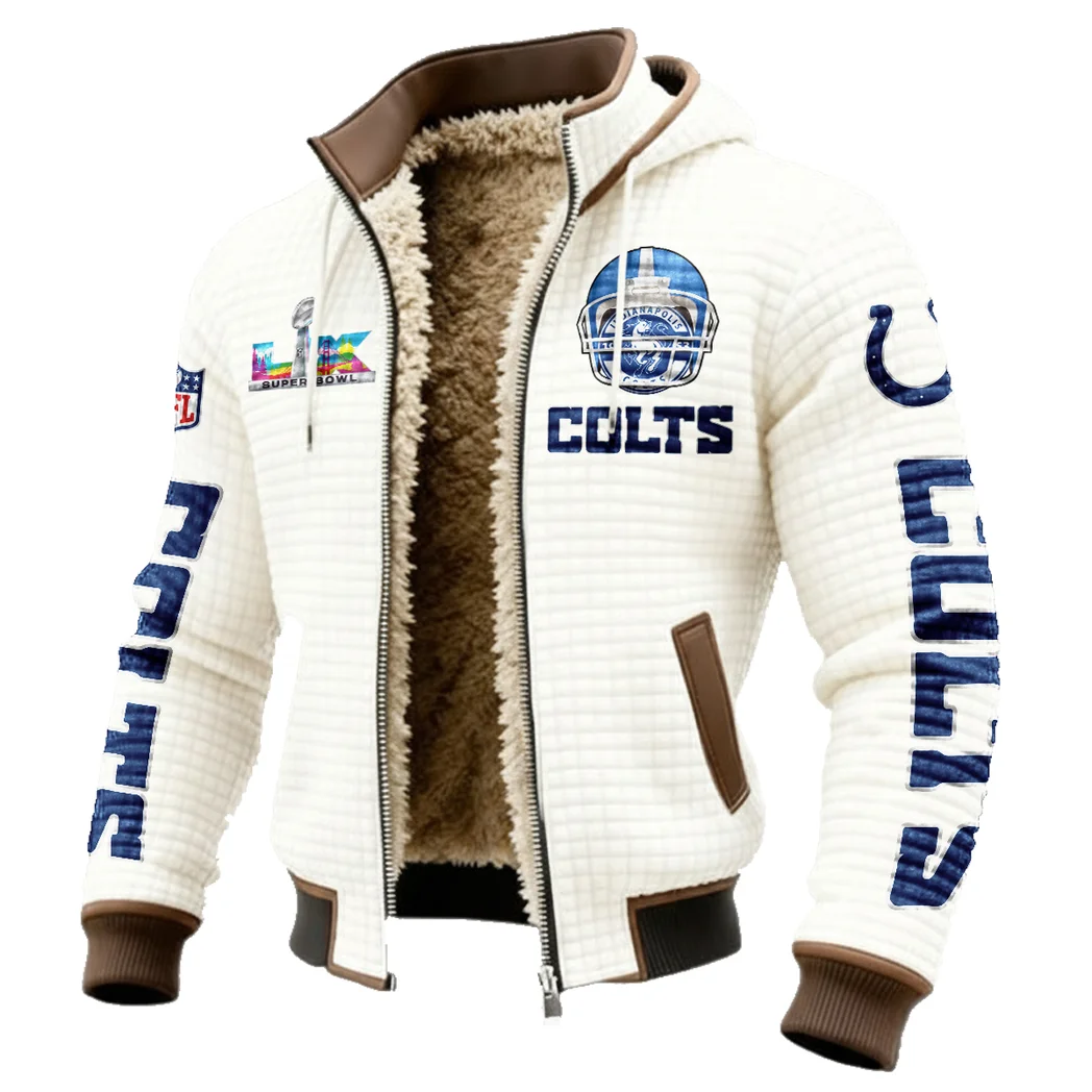Blue Hooves Fleece-Lined Hooded Jacket, Storm-Ready Fleece-Lined Coat HVN1463IC - White - Image 2