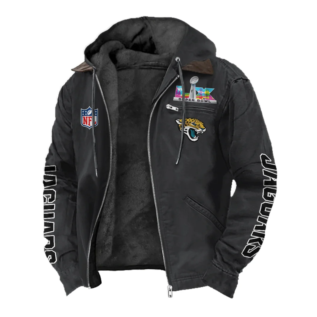 Fan Feline Squad Flannel Hoodie, All-Season Fan Hoodie HVN1463JJ - Black - Image 2