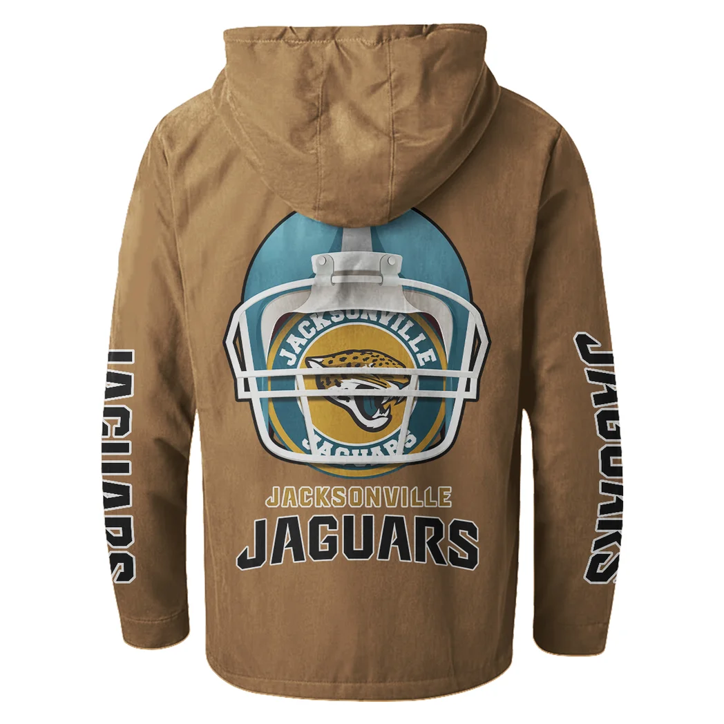 Fan Feline Squad Flannel Hoodie, All-Season Fan Hoodie HVN1463JJ - Camel - Image 3