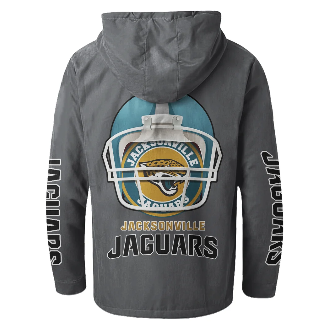 Fan Feline Squad Flannel Hoodie, All-Season Fan Hoodie HVN1463JJ - Gray - Image 3