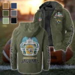 Fan Feline Squad Flannel Hoodie, All-Season Fan Hoodie HVN1463JJ - Green
