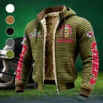 Game Day Squad Fleece-Lined Hooded Jacket, Elemental Guard Sport Jacket HVN1463KC - Green
