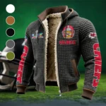 Game Day Squad Fleece-Lined Hooded Jacket, Elemental Guard Sport Jacket HVN1463KC - Grey