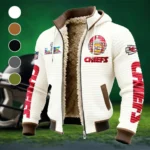 Game Day Squad Fleece-Lined Hooded Jacket, Elemental Guard Sport Jacket HVN1463KC - White