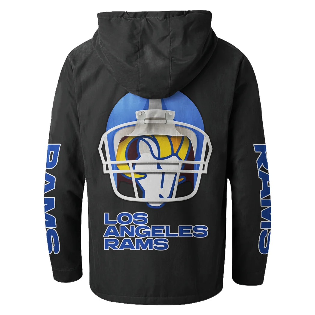 Game Day Herd Flannel Hoodie, True Fan Hooded Flannel HVN1463LA - Black - Image 3