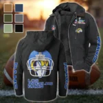 Game Day Herd Flannel Hoodie, True Fan Hooded Flannel HVN1463LA - Black