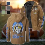 Game Day Herd Flannel Hoodie, True Fan Hooded Flannel HVN1463LA - Camel