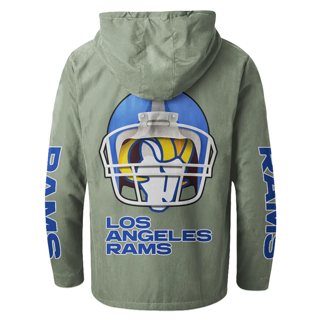 Game Day Herd Flannel Hoodie, True Fan Hooded Flannel HVN1463LA - Light Green - Image 3